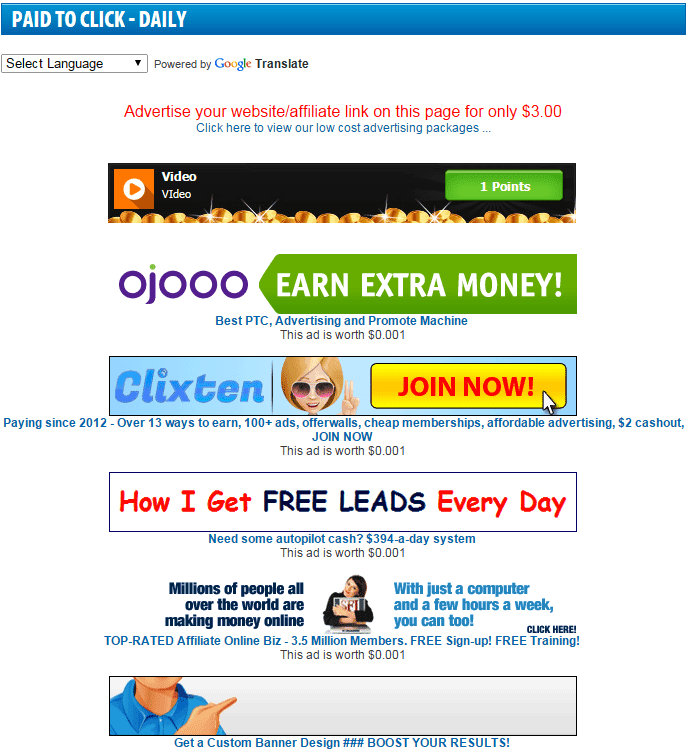 Paid to click ads | Superpay.me