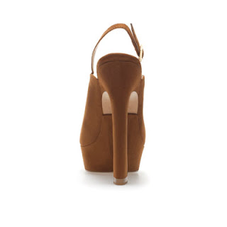 Fashion whisky high heel sling