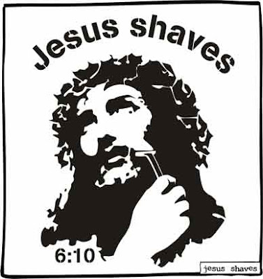 Funny Jesus Shaves Pun 