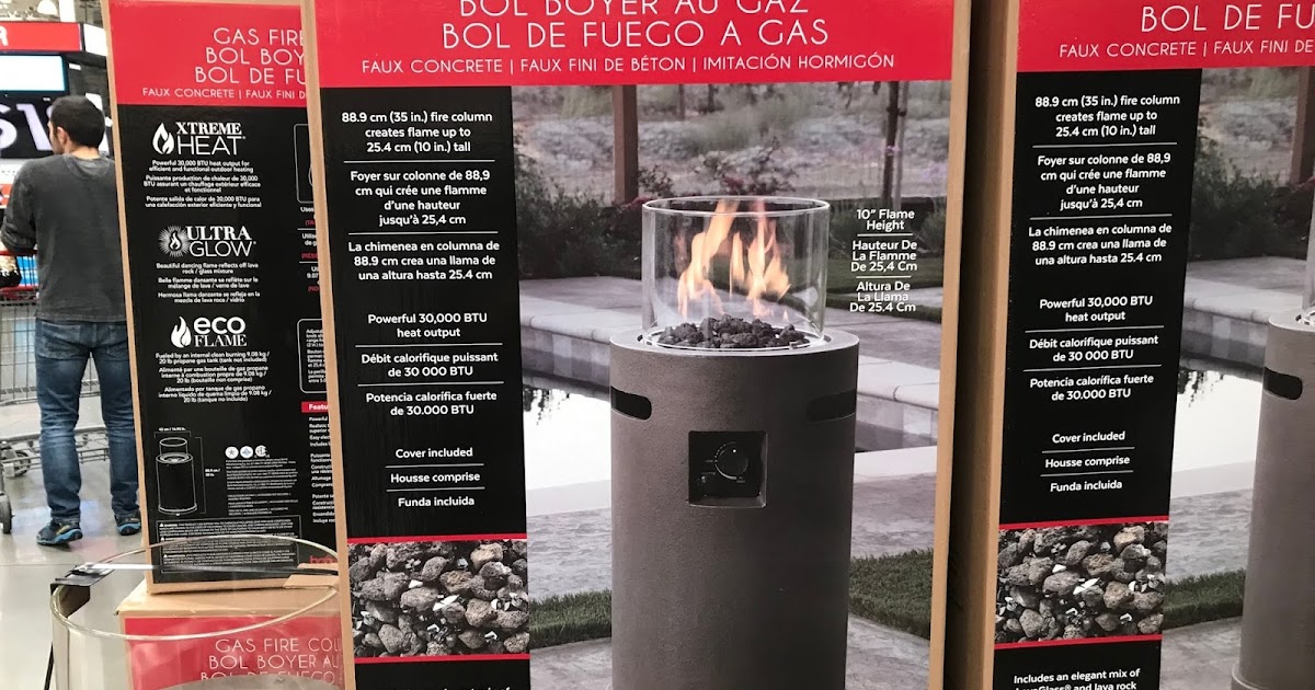 Bond Gas Fire Column Costco Weekender