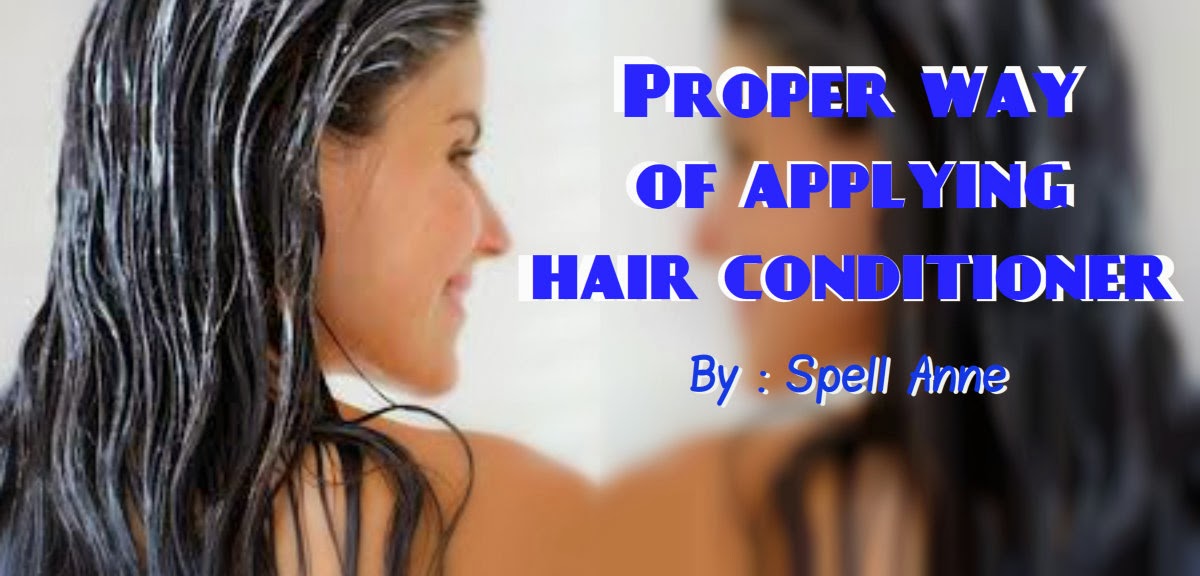 Proper ways of applying hair conditioner