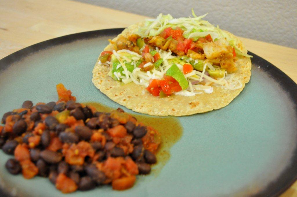Cooking with Joanna Fish Tacos with Spiced Black Beans
