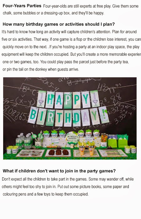 4 year old party ideas