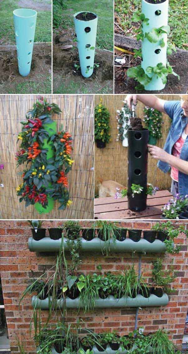 Gardening Projects with PVC Pipes Boo Gardening