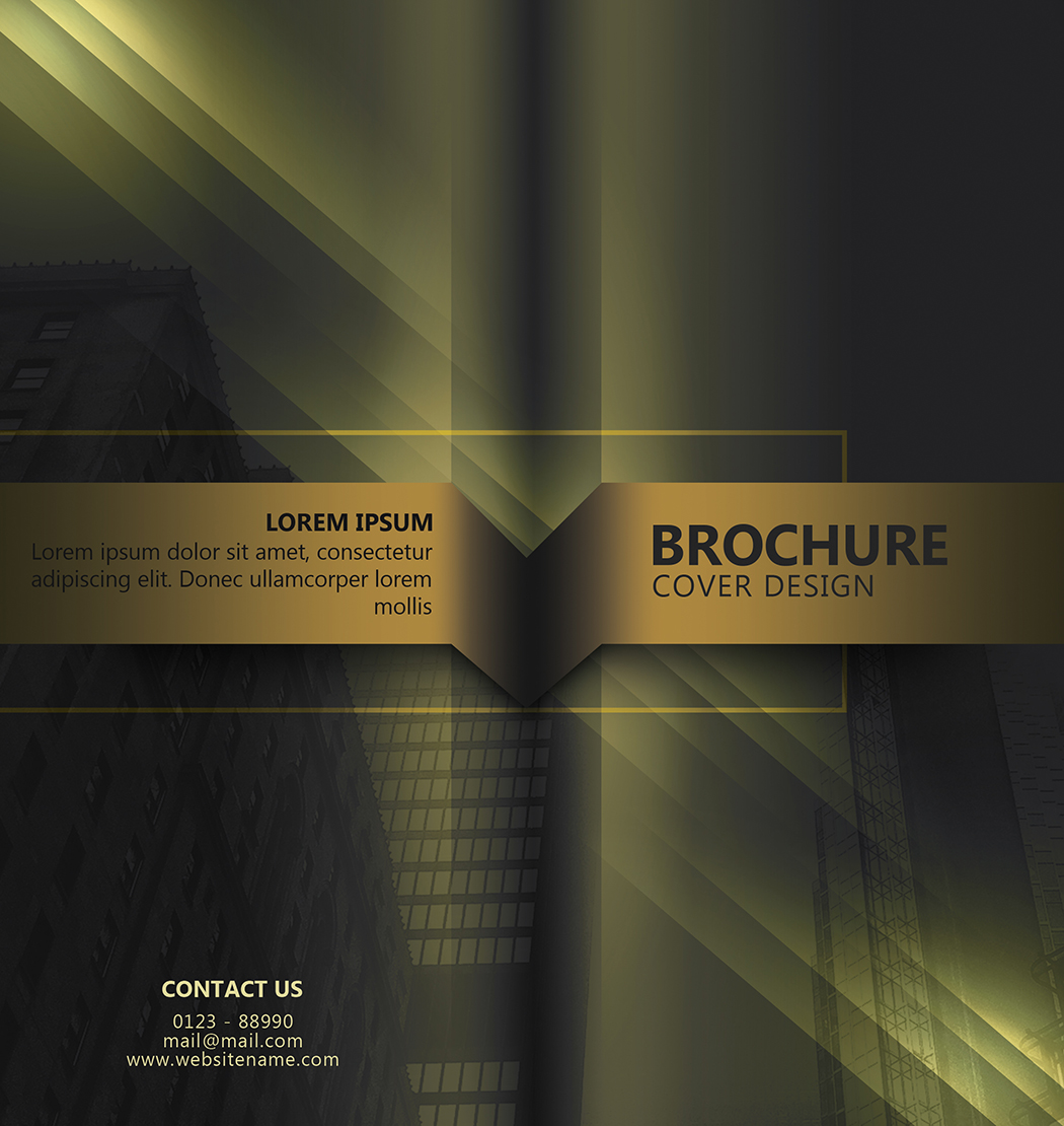 Design a Brochure Cover With Elegant Style In Photoshop
