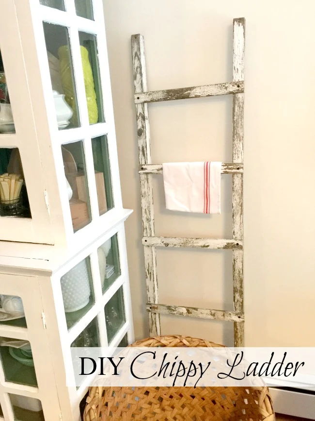 Chippy ladder and a hutch with overlay