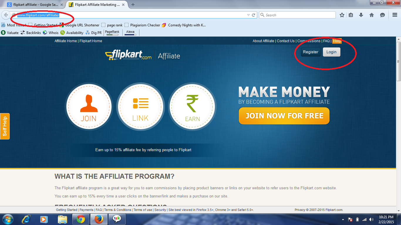 How to join Flip-cart affiliate program, How to earn with flip-cart  ad online