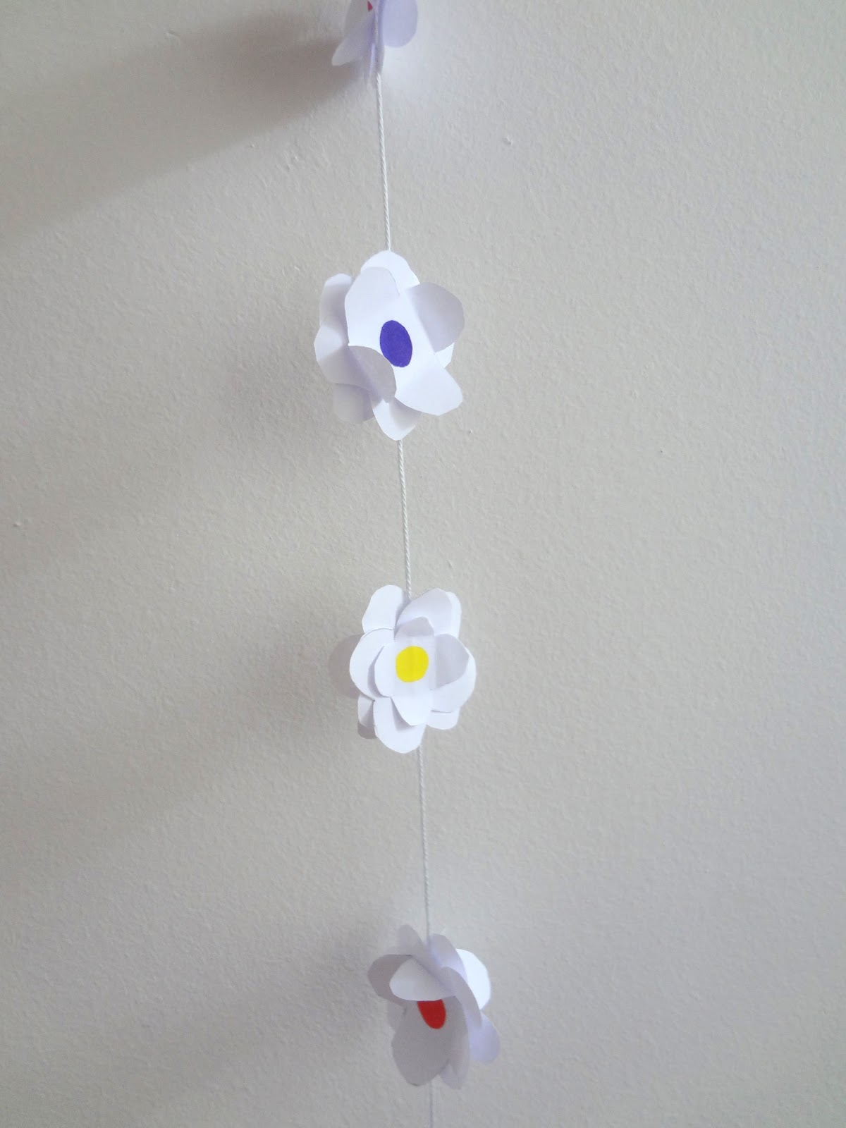 Little Treasures Easy as DIY 3D Paper Flower Mobile