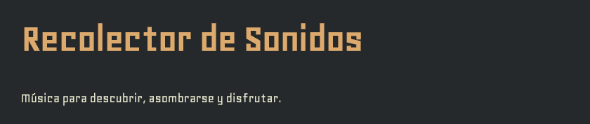 Recolector de Sonidos