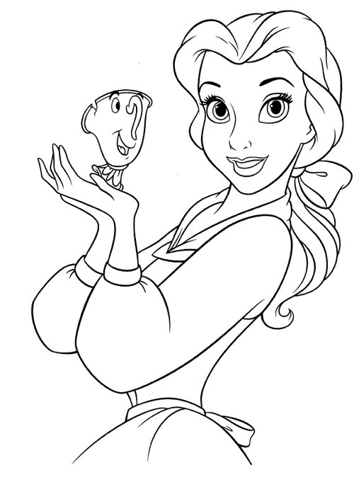 baby belle coloring pages - photo #11