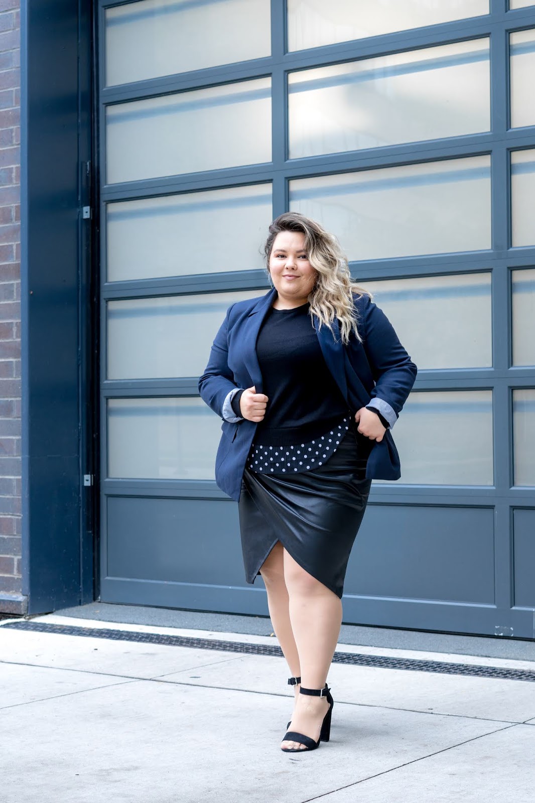 Chicago fashion blogger, Chicago plus size fashion blogger, natalie Craig, natalie in the city, plus size fashion, Chicago fashion, plus size fashion blogger, eff your beauty standards, fatshion, skorch magazine, Chicago model, plus size model, plus size petite, affordable plus size clothing, embrace your curves, plus model magazine, petite plus size, body positive, mare pour toi, plus size blazers, leather wrap skirt, pleather plus size skirts, new plus size brand