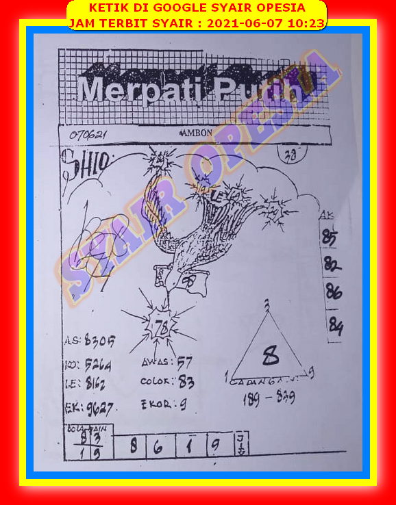 Syair Sgp Hari Ini Senin 7 Juni 2021 Opesia Official Syair Sgp Hari Ini Senin 7 Juni 2021 Opesia Official