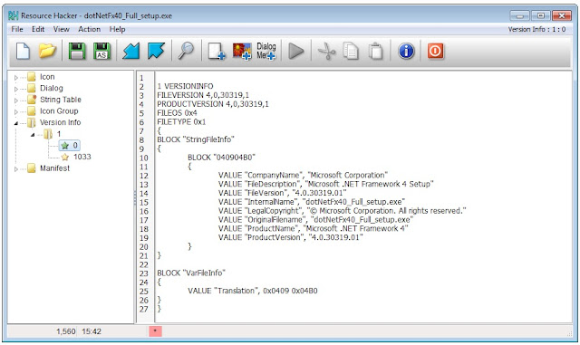 Change Version Information