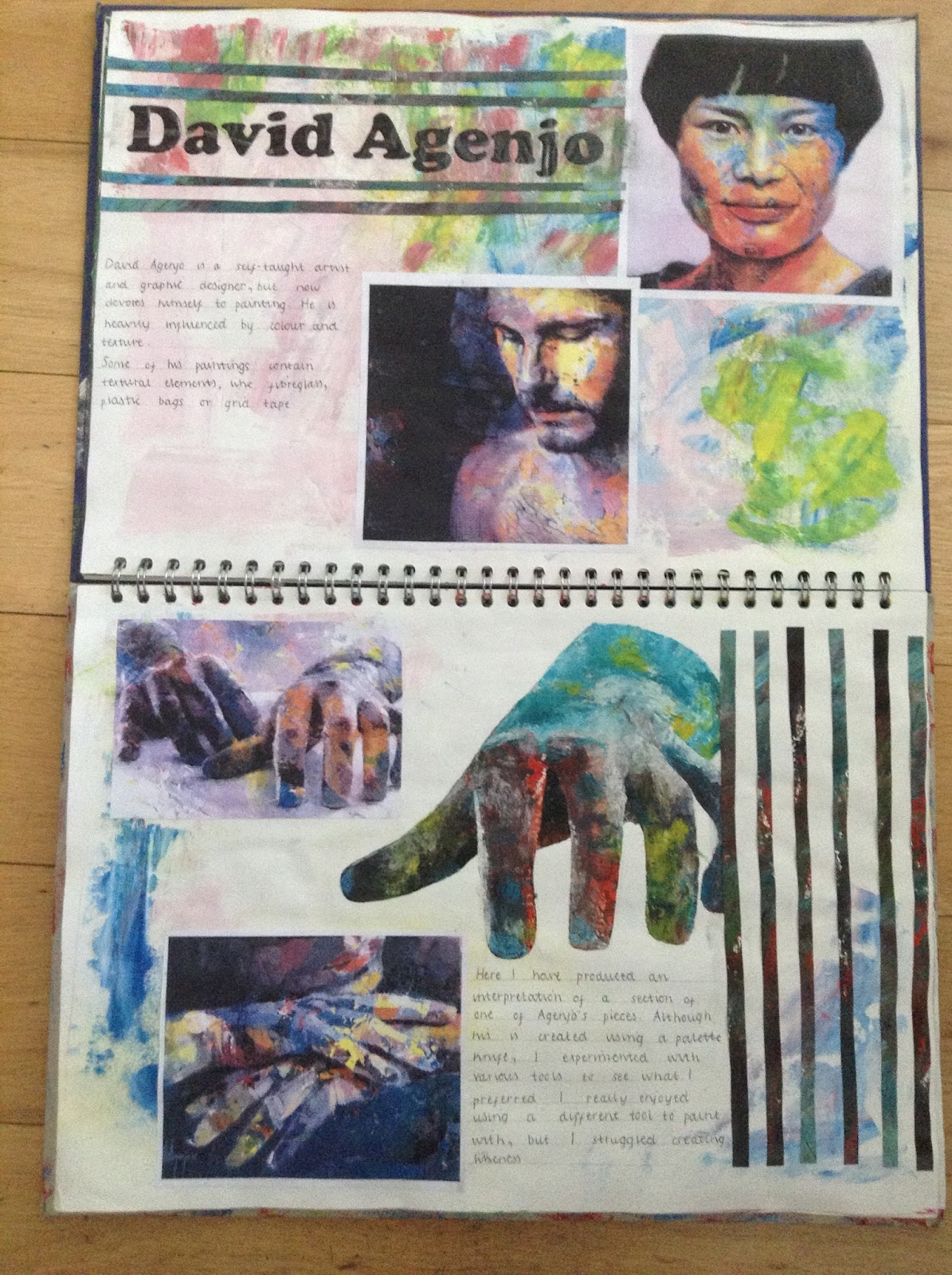 Corbet Art Sketchbook layouts ideas