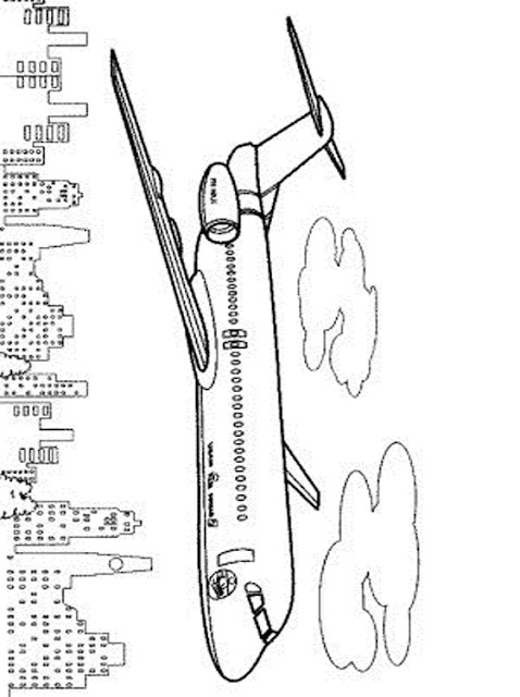 Kids Page: Aeroplane Coloring Pages