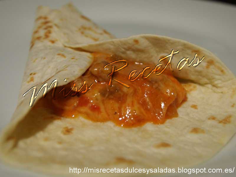 Mis recetas dulces y saladas Tortillas mejicanas o fajitas con carne