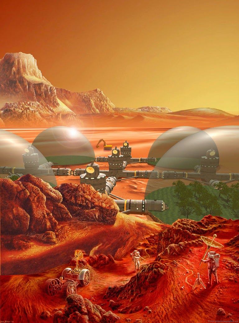 Mars colony by Don Dixon