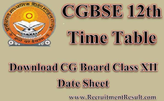Candidates can also download CGBSE 12th Exam Schedule in PDF Format through the direct link provided on this page. 