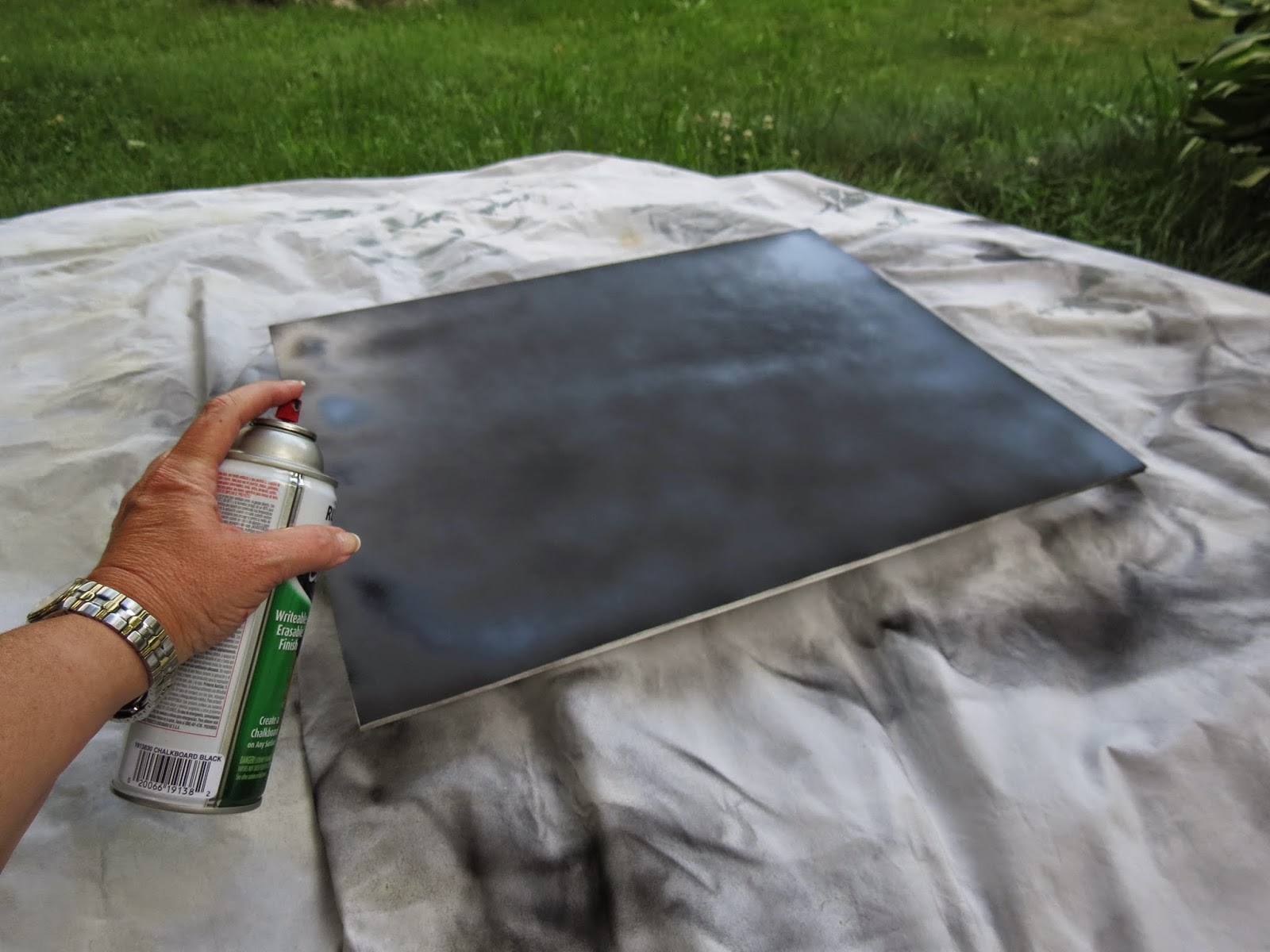 While I Linger Chalkboard DIY