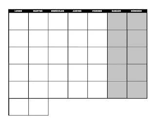 Calendario continuo imprimible: organiza tu tiempo sin límites