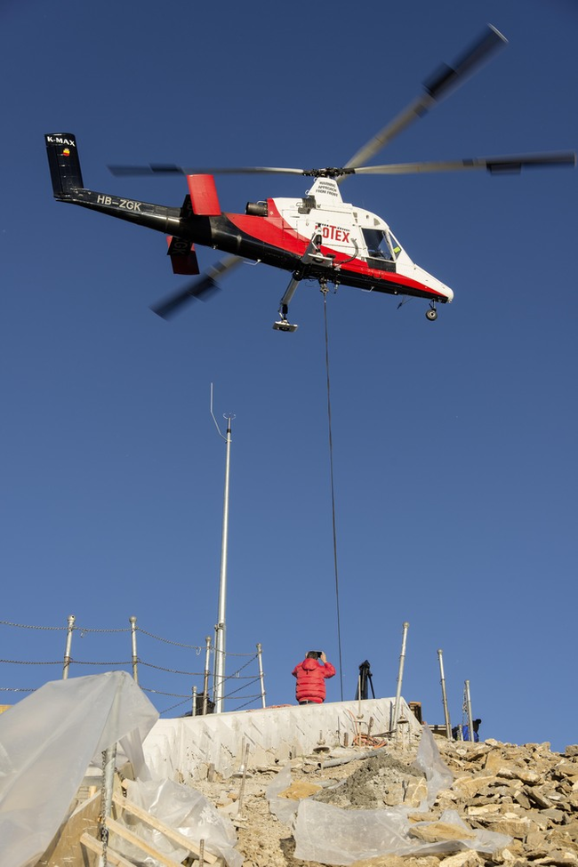You know you're up high when the only way you can get materials is via helicopter. - Only The Ridiculously Brave (Or Insane) Would Attempt This Walk In The Alps. You know you're up high when the only way you can get materials is via helicopter. - Only The Ridiculously Brave (Or Insane) Would Attempt This Walk In The Alps.