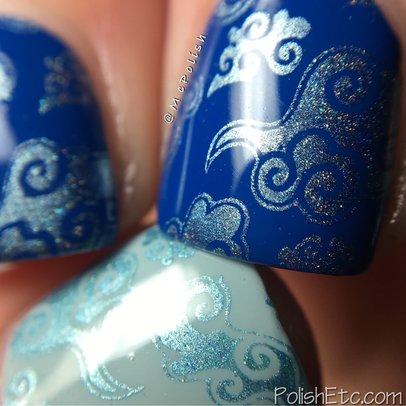 Celestial Cosmetics stamping polishes for Color4Nails - McPolish - Azure