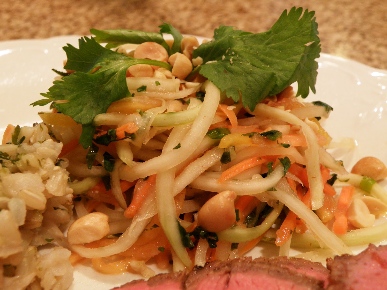 Kim's Concoctions Asian Grilled Flank Steak with CilantroLime Brown