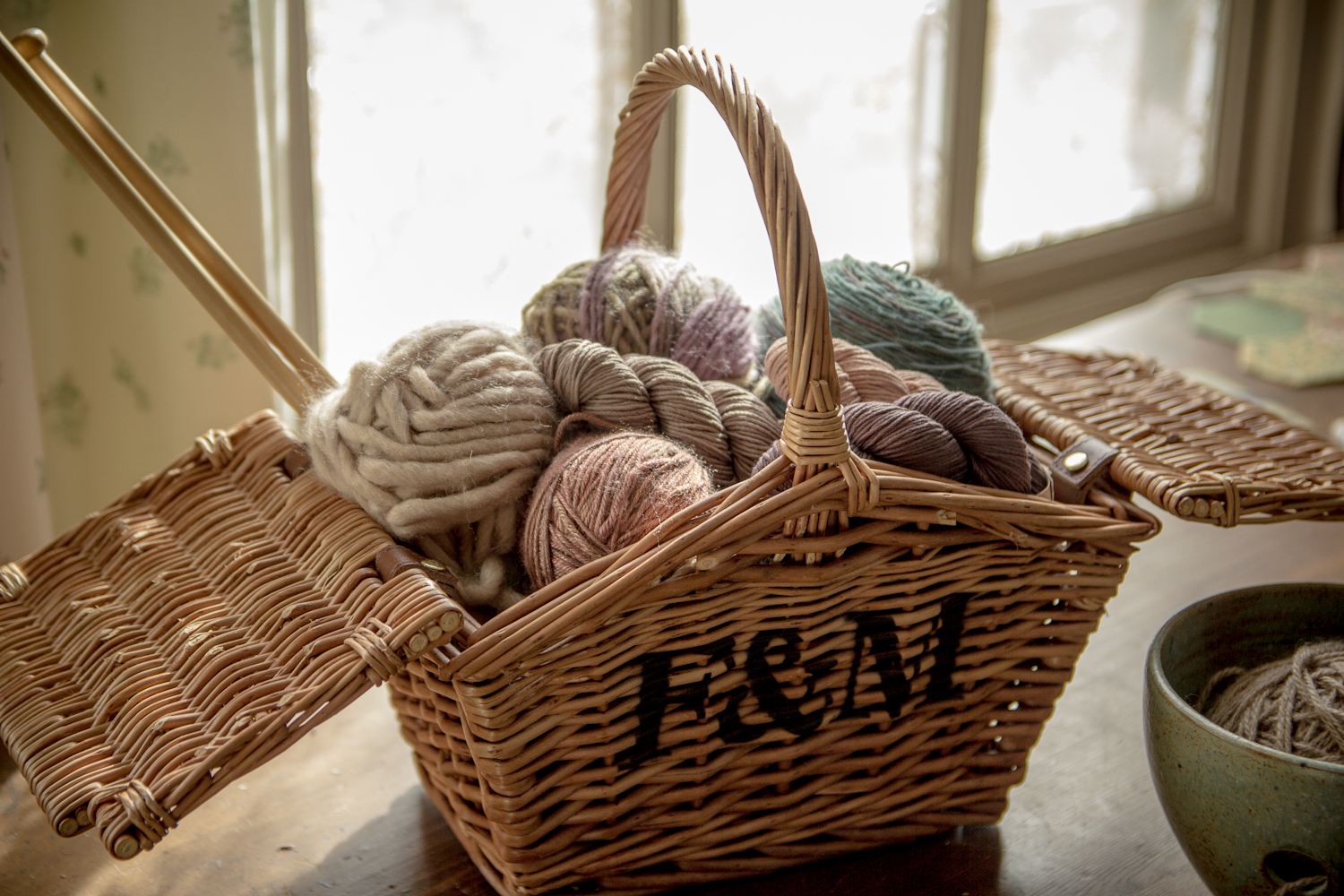 A handmade cottage A crafty tea basket with Fortnum and Mason