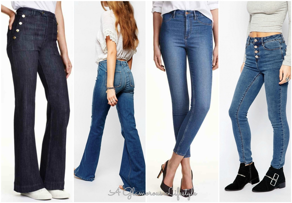 Risultati immagini per jeans a vita alta 2016/17
