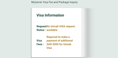 status jamaah umroh yang terkena fee visa progresif