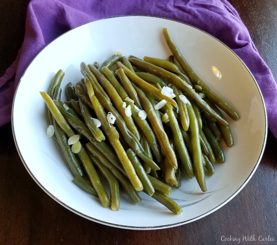 Cooking With Carlee Garlic Soy Green Beans in the Instant Pot