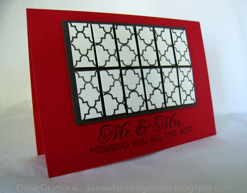 Dana's Dabbling Studio: A {Mr. &amp; Mrs.} Card...