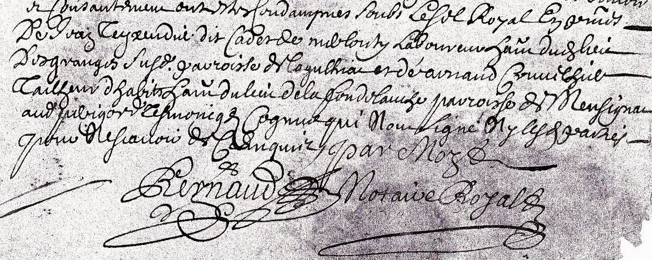 Jean Meysensas, boulanger, se marie le 14 avril 1733,