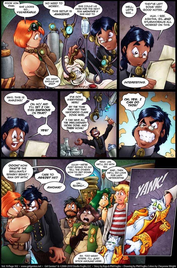 Read online Girl Genius (2002) comic -  Issue #10 - 104
