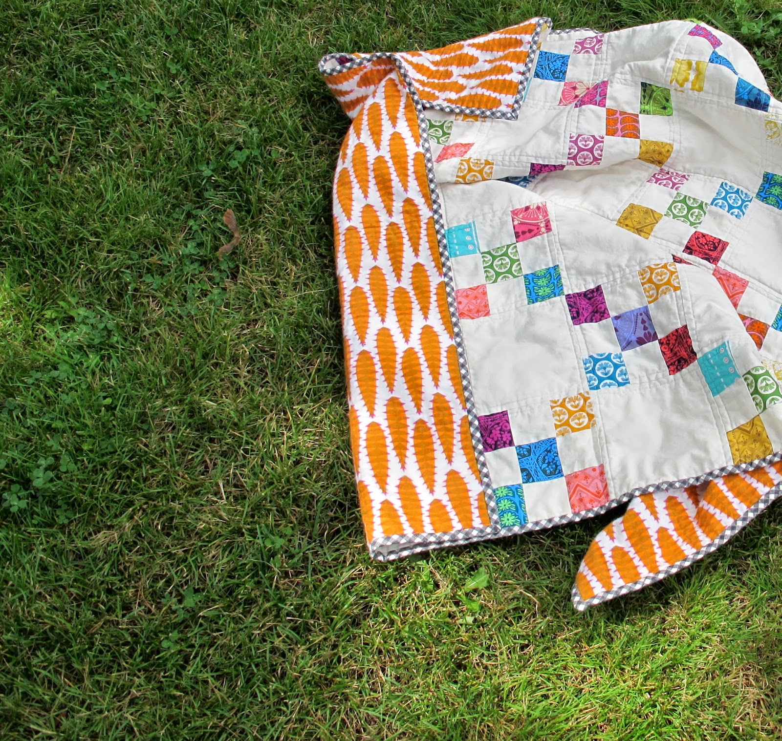 Six White Horses Baby Irish Chain Quilt