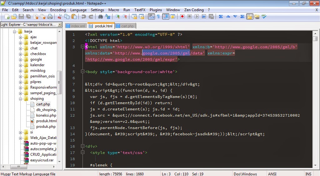 Notepad++ memang aplikasi yang sangat dibutuhkan programer sebagai code editor.Mengapa demikian