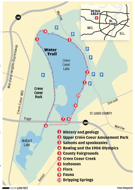 Creve Coeur Lake Map