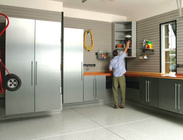 Elegant modern garage and shed Design Used Garage Shelves Furniture with Small Shaped and Grey Color Design Ideas Inspiration