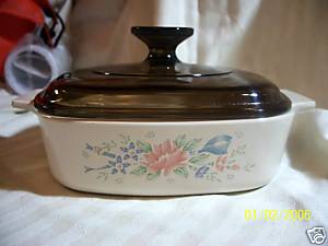 casserole Vintage Corning Ware "Symphony" 2 l serving baking dish with lid