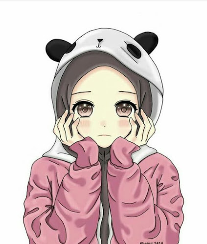 Gambar kartun muslimah lucu