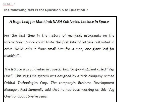 Contoh Soal Language Aspects Of News