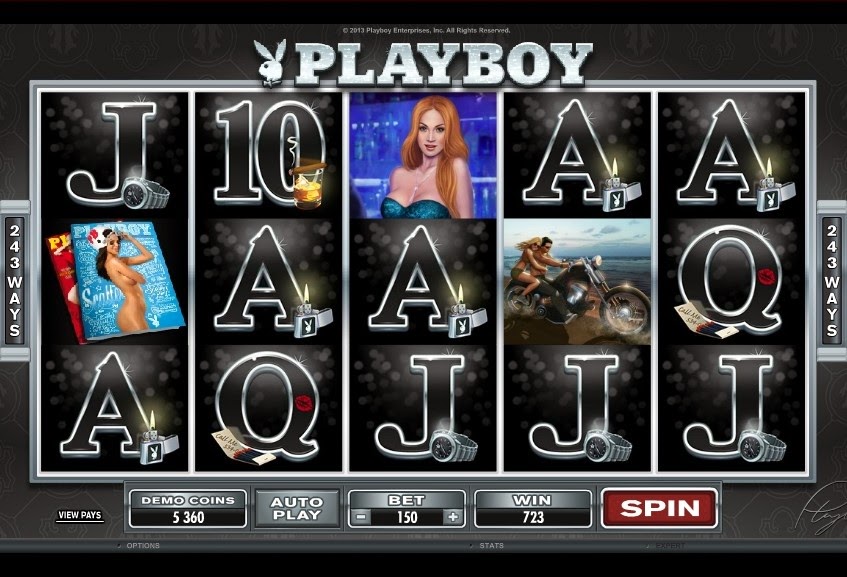 Playboy Video Slot Screen