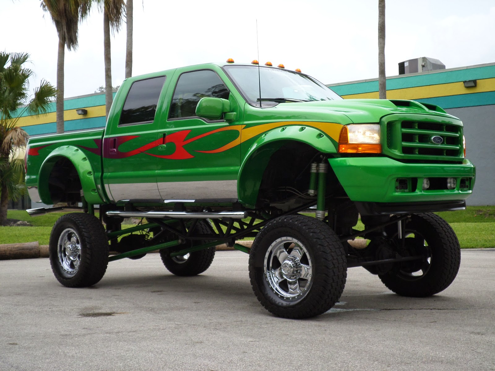 Wholesale Cars Florida 2001 Ford F250 MONSTER SHOW TRUCK AIR