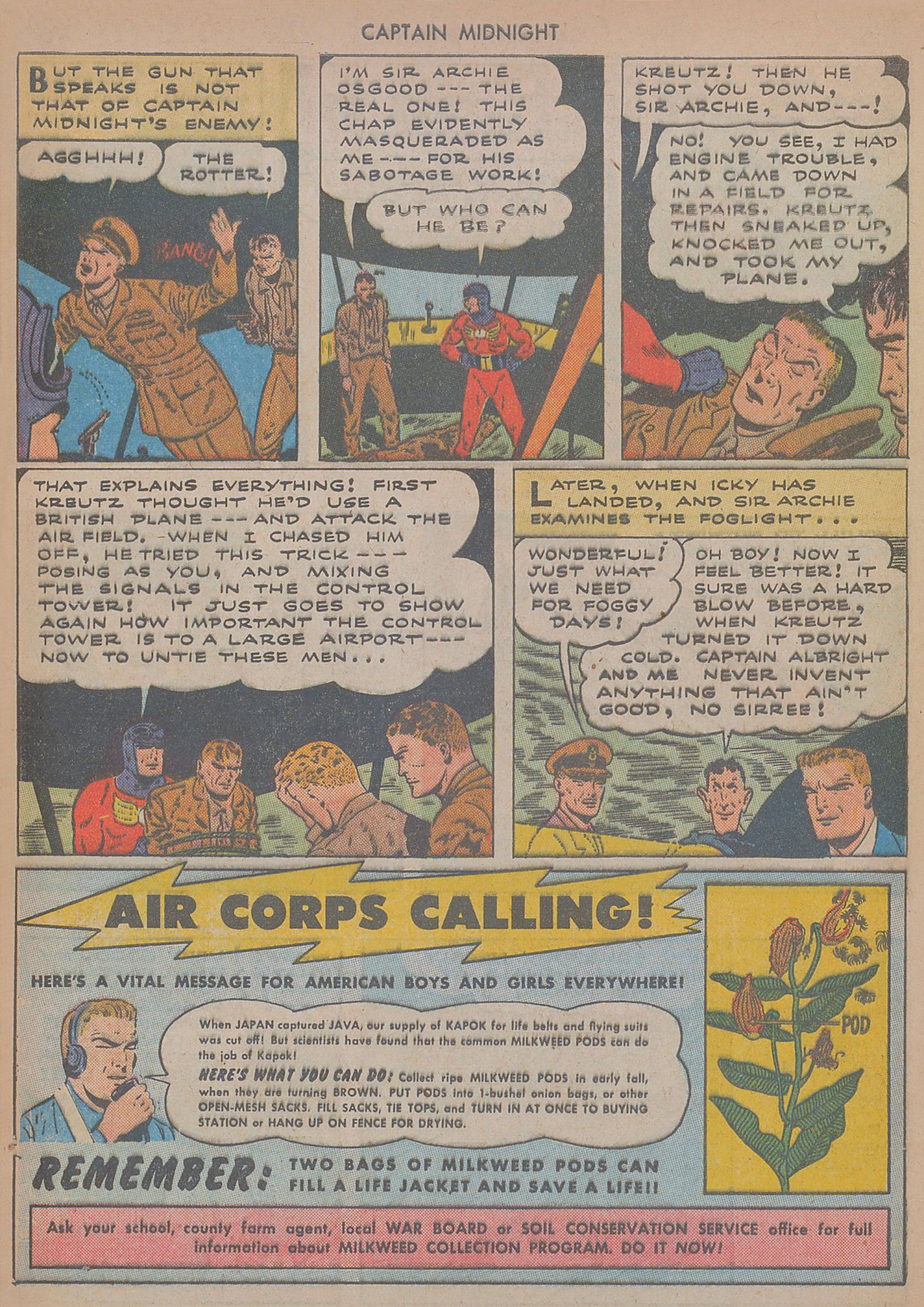 Read online Captain Midnight (1942) comic -  Issue #24 - 32