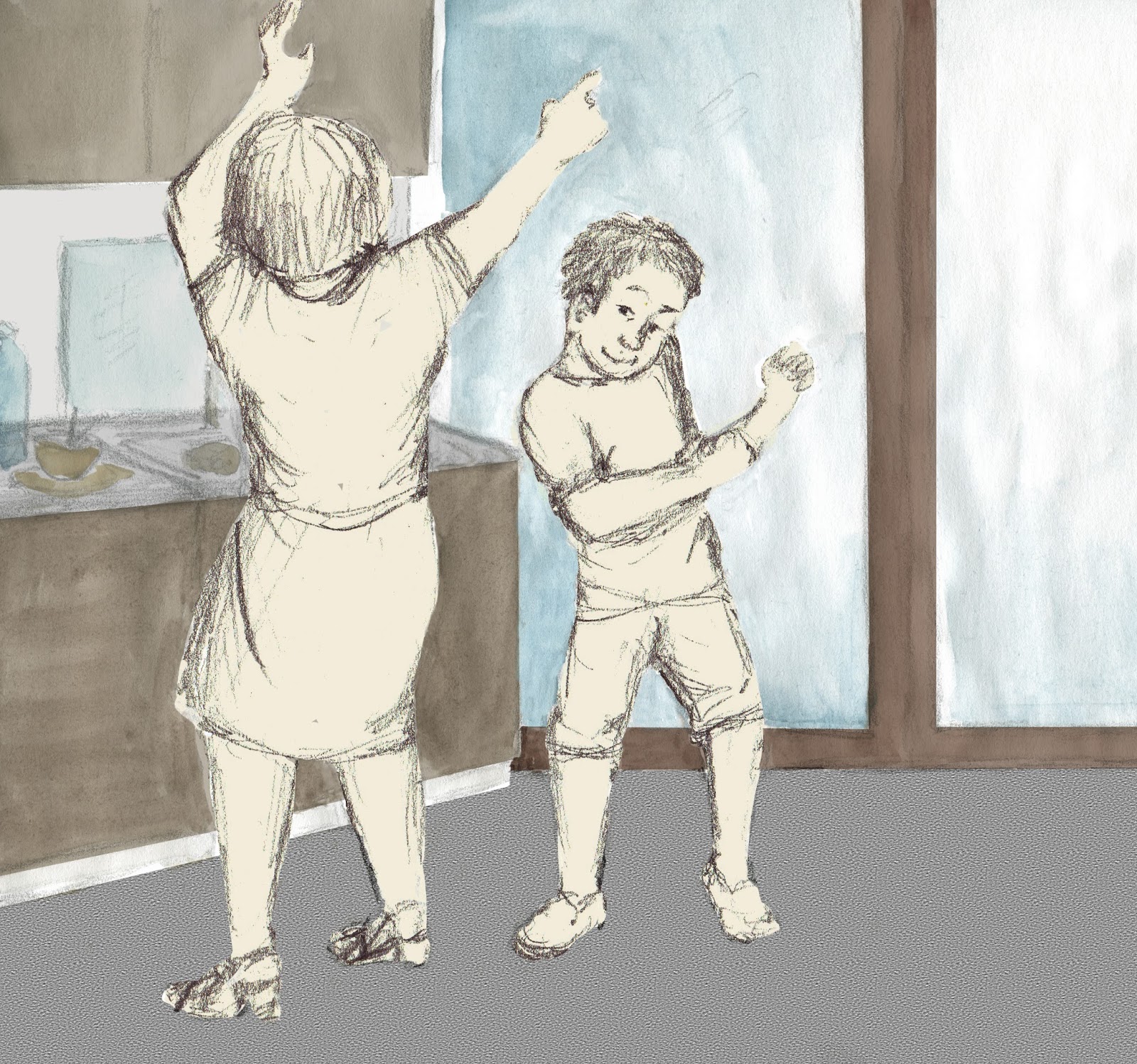 Something caught my eye: Dancing in the kitchen