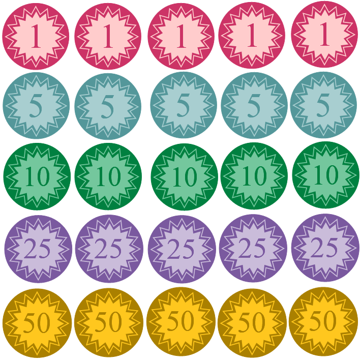 Free Clipart N Images: Printable Coins For Kids