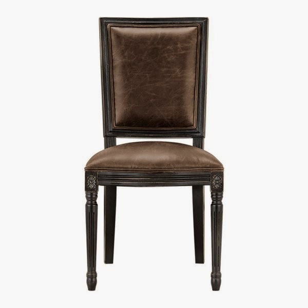 Beautiful examples of leather chairs for dining room!