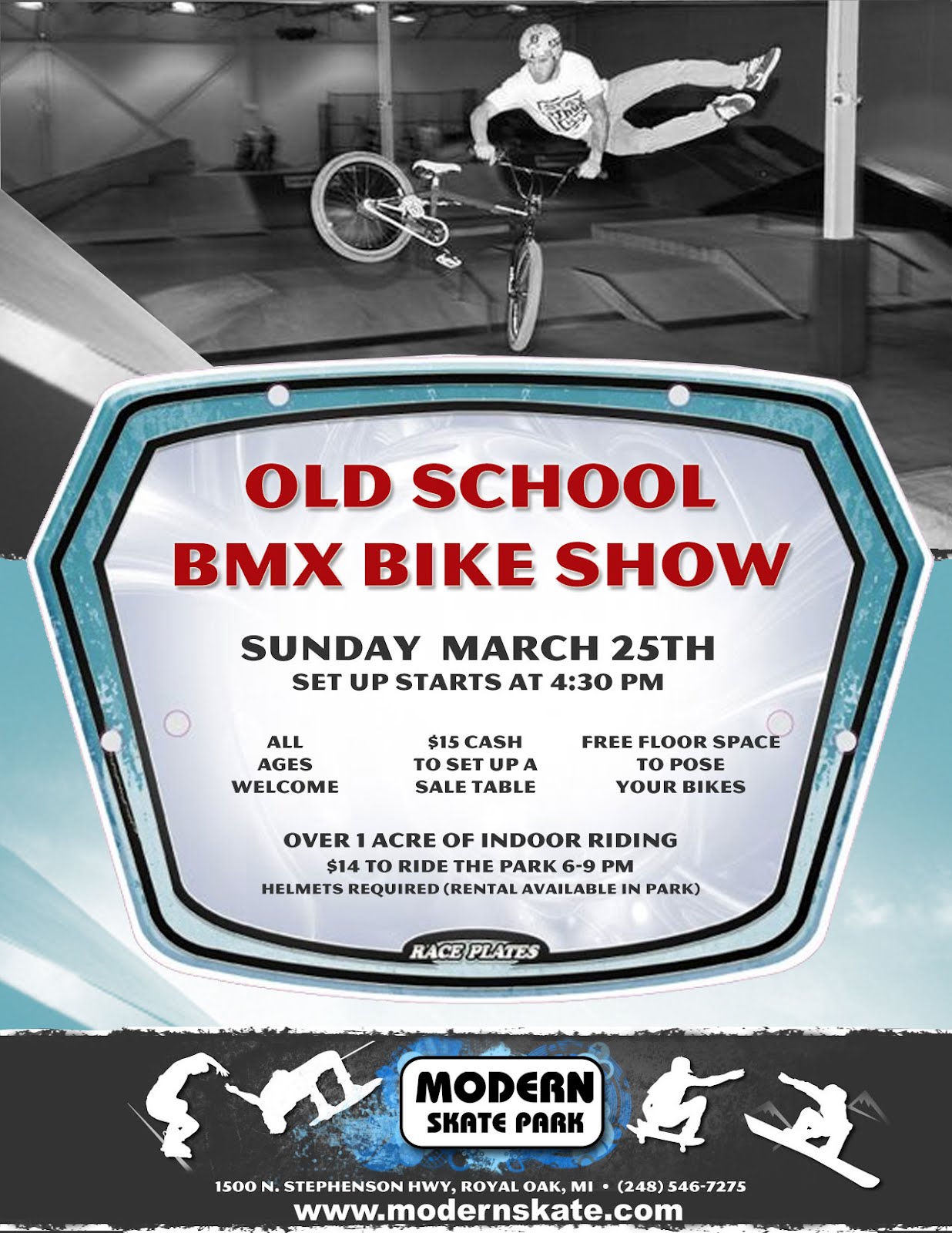 MOTORCITYBLOG Old School BMX Bike Show at Modern Skate