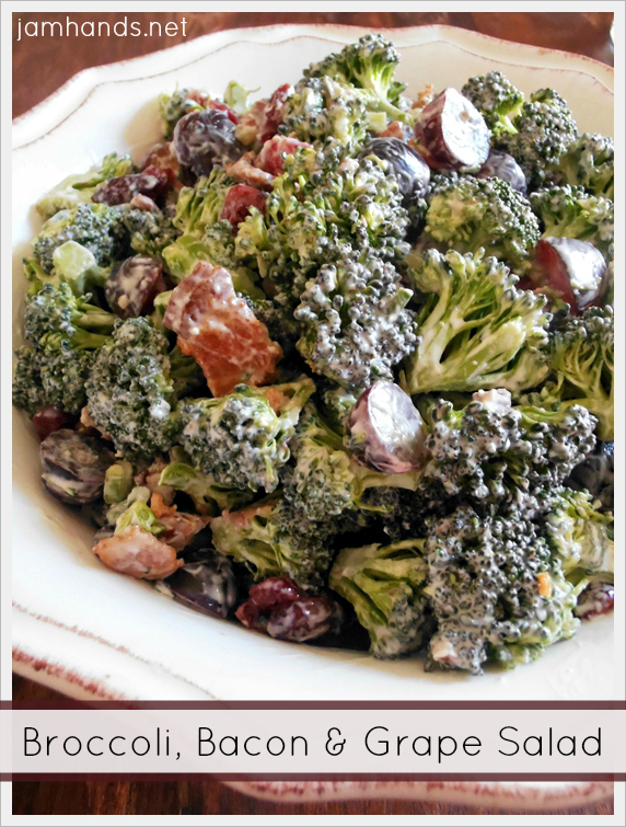 Broccoli, Bacon & Grape Salad