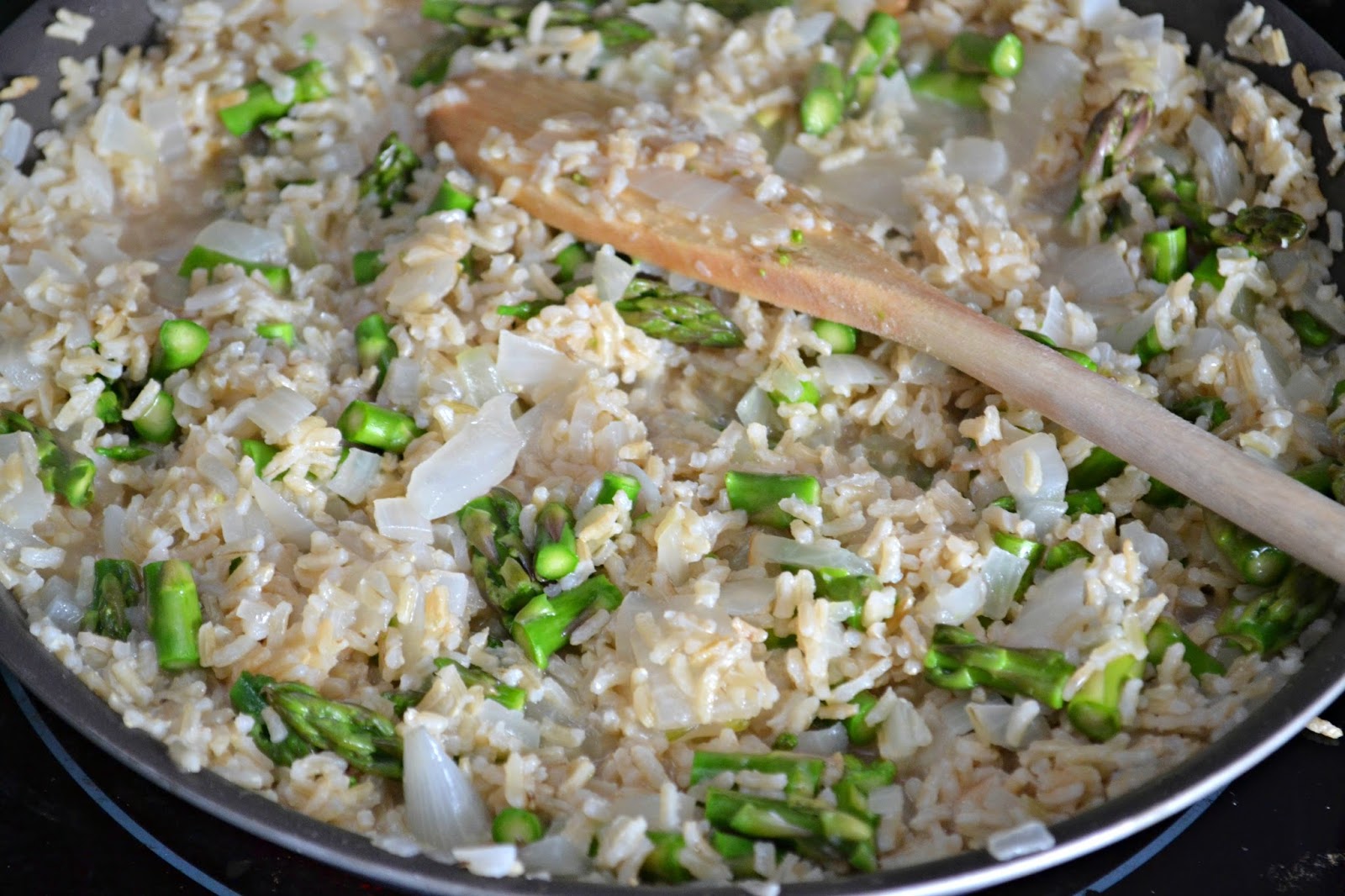 Gorton’s Parmesan Crusted Cod & Creamy Cheesy Asparagus Rice Building